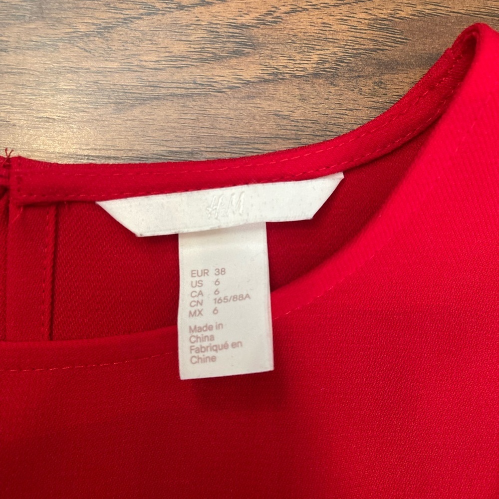 H&M Embroidered Lace Cut Out Dress Size 6 - Picture 4 of 5